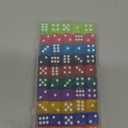50 Pieces Dice Set, 14mm Bulk 6 Sided Colored Dices for Board Games, Math Learning,Classroom