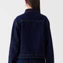 Sarwoldey Jean Jacket Women Dark Indigo Denim Jacket (US 4-6)