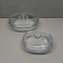 M MCIRCO 4-Piece Glass Casserole Baking Dish, Set of 2 Casseroles With Glass Lids, 1.9 Qt and 3 Qt