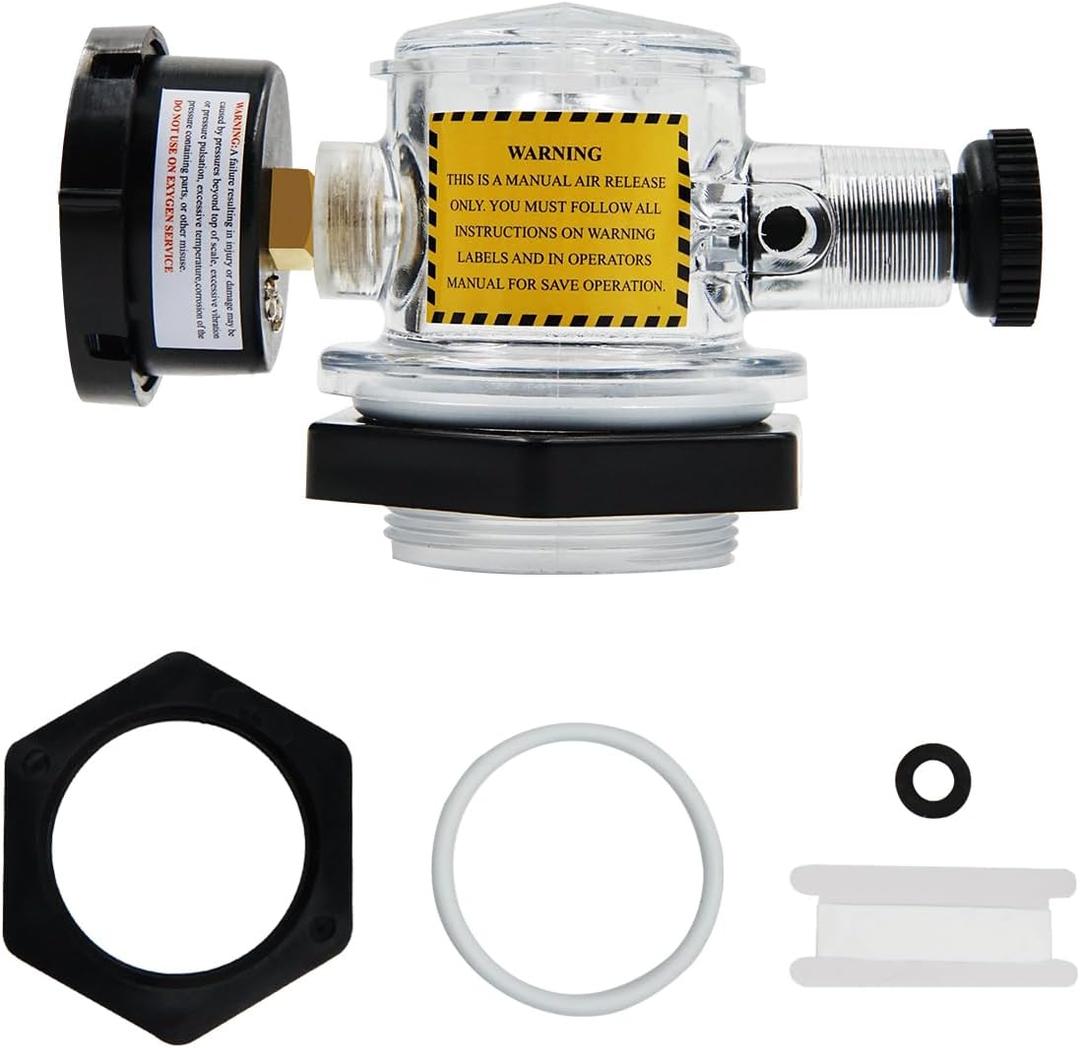 Pentair Manual Air Relief Valve Fit for Triton II, Triton C, TR100C & TR140C Pool Spa Sand Filters - Includes Lock Nut