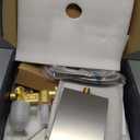 Shower System with Tub Spout, All Metal Bathtub Shower Faucet Set with High Pressure 10 Inch Rain Shower Head and Handheld Shower Head Set, Brushed Nickel (Valve Include)