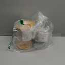 Laundry Detergent Dispenser with Bamboo Lids, Shelf Stand, Spouts, 8 Waterproof Labels, 2 Glass Cups for Liquid Detergent - 2-Pack 120 oz Glass Containers for Laundry Room Organization and Storage