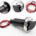 Universal Boat Bow Navigation Light Socket Base with 2 Prong Locking Neck Round