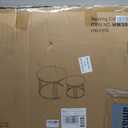 Garden 4 you Coffee Table Faux Marble Nesting Table for Small Place 2 Sets Modern Furniture Living Room Sets End Side Table Night Stand for Bed Room Dining Room (Black & White)