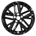 WEISIGAO 18 Inch Silver and Black Wheel Covers Compatible with 2025-2026 Toyota Camry, Two-Tone ABS Wheel Skins for Factory Alloy Wheels, Set of 4