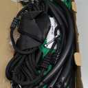 Ansionsol 24 Inch Saucer Tree Swing Set for Kids & Adults, Adjustable Flying Swing Seat for Backyard or Outdoor Playground, Green & Black