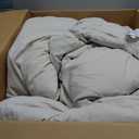 Bedsure Queen Comforter Set, Prewashed Bedding Beige