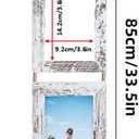 Lavezee 4x6 Hanging Collage Picture Frames Set of 2, 8 Opening Vertical Frame Made to Display 4 by 6 Inch Photo for Wall Decor, Distressed White
