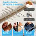 4 x JUNCHONG Sewing Set 39Pcs Sewing Tool Set, Big Eye Steel Sewing Needles Kit with 30 Needles & Seam Ripper, Beginner Sewing Work Set