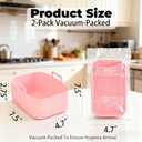 Silicone Air Fryer Liners for Ninja - Reusable DZ201 8QT Dual Basket - Rectangular 2-Pack Vacuum-Packed Easy-Clean Dishwasher-Safe Food-Safe for Home Chefs - Housewarming Gifts