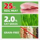 Just Try 16 OZ Cat Grass Jerky Treats for Indoor Cats Natural Chicken Healthy Cat Snacks Training Biscuits Hairball Control & Digestive Aid for Cats (EXP 10/09/26)