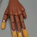 LIONVISON Practice Hand for Acrylic Nails, Flexible Nail Practice Hands Training Kits, Fake Manican Hands for Nails Practice, Movable Nail Maniquin Hand with 300PCS Nail Tips, File, Brush and Clipper