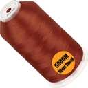 New brothread - Single Huge Spool 5000M Each Polyester Embroidery Machine Thread 40WT for Commercial and Domestic Machines - Burnt Orange (Janome Color)