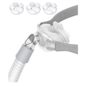 Nasal Pillow Supplies - Includes 3 Packs Nasal Mask Nose Pillows Small, Medium, and Large Nose Cushions - Includes Tube, Frame, and Strap