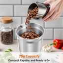 Secura Electric Coffee Grinder and Spice Grinder with Stainless Steel Blades, 1 Removable Bowl, Stainless