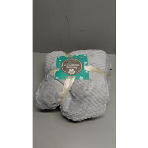 PetAmi Waterproof Dog Blanket, Leakproof XL Pet Blanket for Large Dogs, Furniture Sofa Couch Cover Protector, Fleece Cat Throw Bed Crate Kennel, Reversible Washable Soft Plush, Twin 60x80 Light Gray