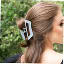 FOMIYES 6pcs Women s Plastic Hair Claw Clips Jaw Clips for Daily Use Random Colors for Thick Thin Hair Styling Non-slip Accessories