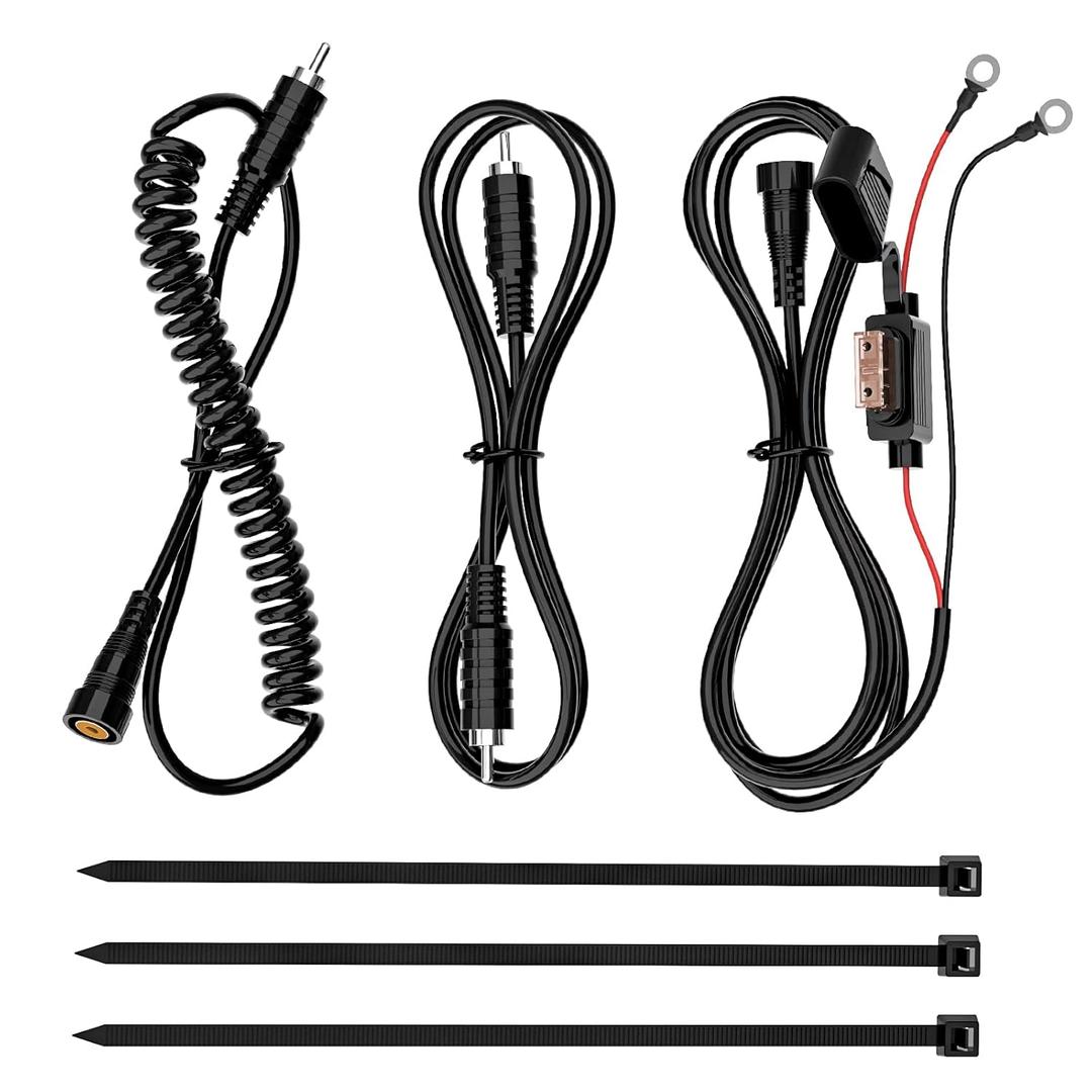 LUPING Heated Shield Cord Snowmobile Helmet Heated Face Shield Cord Replacement Electric Shield Wire for CX950 Helmets 47-975 59-975C 0133-0098 with RCA Connector Tight Heated Shield Kit