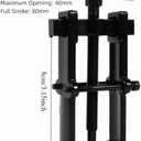 2 Jaw Bearing Puller 4in - Carbon Steel Gear Removal Tool for Automotive Flywheels and Machine Bearings, Adjustable Bilateral Rotation Design