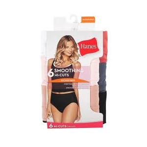 Hanes 6 hi cuts microfiber underwear 6/M