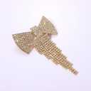 Rhinestone Butterfly Knot hair clips for women Girls Rhinestone Hair Barrettes Crystal Knot Gold Metal Hair Clip Bobby Pins Hair Accessories for Women and Girls Women's Fashion Hair Accessory