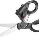 Professional Laser Guided Sewing Scissors for Home Craft Wrapping Gift Fabric Sewing Cut Straight Fast for Fabric Paper Crafts | Upgraded Ergonomic Handle