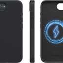 NIMASO for 16e Phone Case Compatible with MagSafe, Magnetic Silicone iPhone 16e Case, Shockproof Military-Grade Protection, 6.1 inch, Black