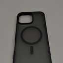 ImpactStrong Magnetic Guard Designed for iPhone 16 Pro Max Case [Camera Protection] [Military Grade Drop Tested] [Compatible with MagSafe] Slim Translucent Matte Phone Case (6.7") - Black