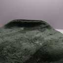 4 Ft Round Green fluffy rug