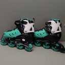Kuxuan skates Adjustable Inline Skates for Kids, Youth, and Adults, Illuminating Roller Skates Blades with Light Up Wheels L 39-42