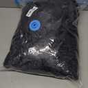 Giant Fur Bean Bag Chair Cover for Kids Adults, (No Filler) Living Room Furniture Big Round Soft Fluffy Faux Fur Beanbag Lazy Sofa Bed Cover (Black, 6FT)