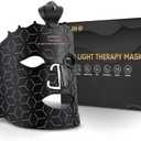 EVFOFO Red Light Therapy Mask for Face, 7 Colors LED Face Mask Light Therapy At Home, Led Face Mask Light Therapy, Black