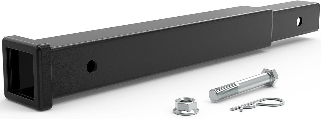 18" Hitch Extender for 2" Receiver, with 5/8" Bolt Nut and Clip