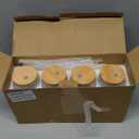 LemonRoad 4 Pcs Christmas Glass Cup Gift Holiday Christmas Iced Coffee Cup with Tree Cake Iced 18oz Xmas Tumbler Tree Glass with Lid Straw Reusable Beer Can Drinking Coffeecup for Holiday Party Home