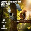 CEYOMUR Trail Camera with 64GB TF Card, 4G LTE Cellular Trail Camera with 5200mAh Battery, 2K HD Live Streaming, Solar Game Cameras with Night Vision Motion Activated Waterproof IP66