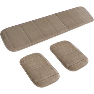 2 Sets Ergonomic Computer Elbow Wrist Pad, AUHOKY Long & Short Size Combination Keyboard Wrist Rest Elbow Support Mat for Office Desktop Working Gaming - Memory Foam Relieve Elbow Pain (Khaki)
