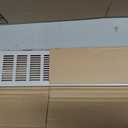 28 x 4 Inch Door Air Vent Cover, 1 Set Heavy Duty Aluminum Grille Ventilation Cover Louvered with 4 Mounting Screws for Cabinet Wardrobe Door, Grey