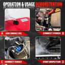 Smoke Machine Automotive Built-in Air Pump, 12V DC Smoke Leak Detector for Pipe System, Fuel Leakage, EVAP Vacuum Leakage Diagnostic Tester for Cars, Trucks, Motorcycle, ATV, Boat, Snowmobiles