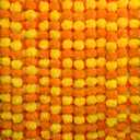 5Pcs Marigold Garland for Decoration,5 Feet Marigold Flowers Diwali Decor, 60 inches