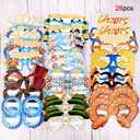 2 x HOWAF 26 Pack Oktoberfest Party Glasses Paper Glasses Funny Oktoberfest Fancy Dress Photo Booth Props for Kids Adults Bavarian German Beer Festival Oktoberfest Party Decoration Favors Supplies