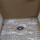 Serene Valley Sink Grid 18-1/8" L x 13-3/8" W, Centered Drain with Corner Radius 3-1/2", NDG1813C, Medium