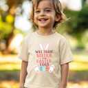 Happy Easter Shirts for Boys GirlsToddler Easter Shirt Bunny Egg Hunt Tee Kids Digger Tractor 2T-8T (4-5T, Sister)