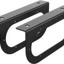 6" Oval Tail Light Mounting Bracket, 3mm Powder Coated Steel, Boat Trailer Light Mount for 6" Oval LED Trailer Lights, Flush Mount