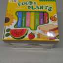 Bear Tale Set of 8 Mini Baby Books Food&Plants, Early Learning Kids Book, Board Books for Toddlers 1 2 3 4 5 6 7 8 Years about Staples, Drinks, Snacks, Fruits, Desserts, Vegetables, Flowers, Trees