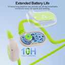 YMOO Open Ear Wireless Bluetooth 5.2 Headphone for Running, IPX4 Water/Sweatproof Headsets,10H Playtime, Low Latency, HiFi Air Conduction Earbuds with Dual-mic for Workout (Green)