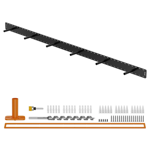 1 Pack Large Shelf Brackets Long Floating Shelf Bracket Invisible Floating Shelf Hardware Heavy Duty Floating Mantel Brackets(43"X8"X1.5" with Tools)