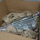 DenicMic Solar Lights Outdoor 10 Pack Waterproof 3000K Warm White LED Stainless Steel Stake Outside Lights for Yard Pathway Garden Driveway Walkway Landscape Path Lighting