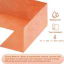 uxcell 8pcs Inside Waterproofing Corner Shower Seamless Corner Cover, Outside Polyethylene Seamless Corner for Bathtub and Steam Room, Orange (Inside+Outside)