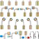 Air Conditioning AC Fitting Set Straight 90 Degree 45 Degree 42pcs, 5/8" #8, 3/4" #10, 7/8" #12