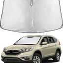 EcoNour Windshield Sunshade Compatible for Honda CR-V 2012-2014 2015 2016, LX, EX, EX-L, Sport, Sport-L, Touring, Sun Visor for Front Window Sun Shade Cover, UV Protector, Car Accessories